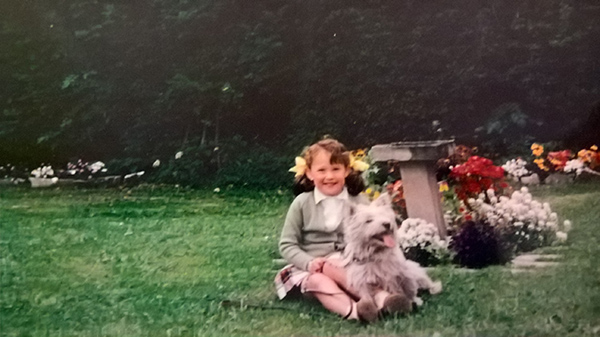 The author Rita Winson as a child in the UK
