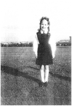 Above: The author Rita Winson as a child in the UK